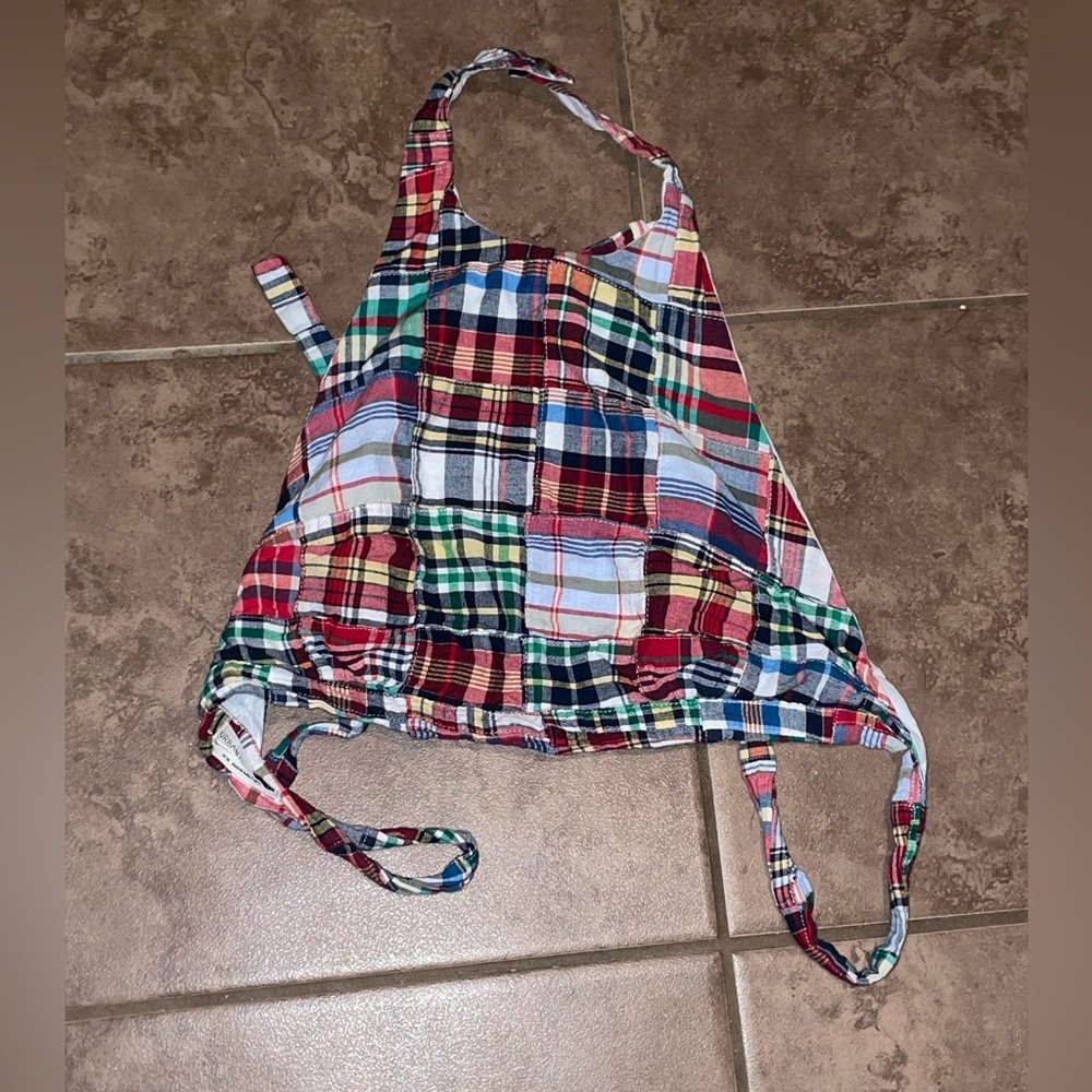 Multicolored halter top